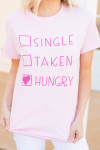 funny pink graphic tee