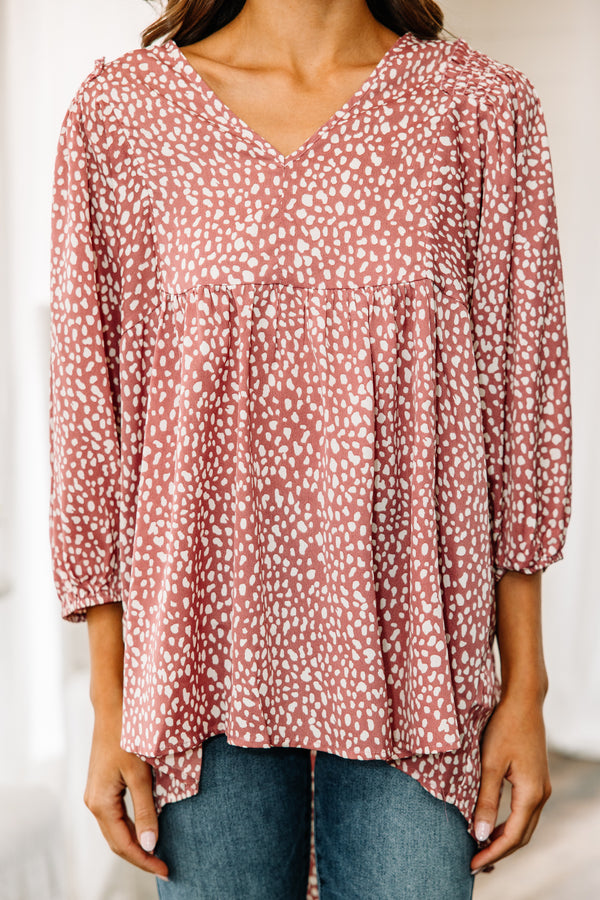 pink spotted tunic