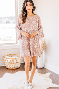 spotted tiered dress