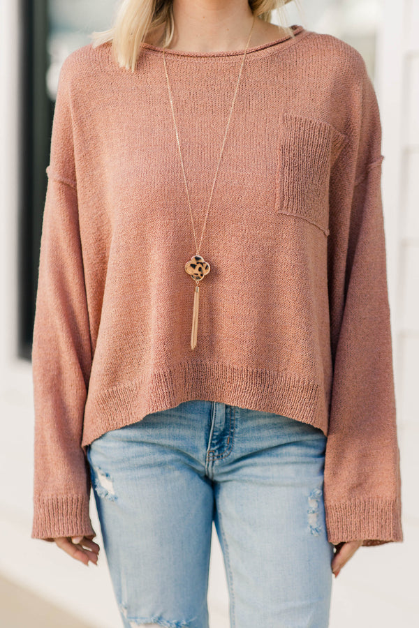 relaxed fit bell sleeve sweater