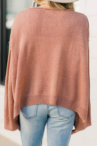 relaxed fit bell sleeve sweater