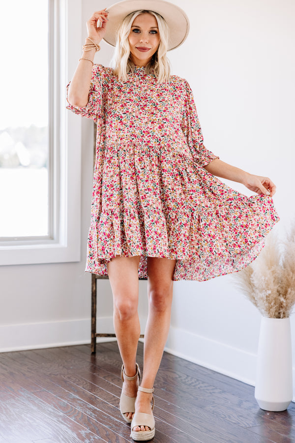 ditsy floral midi dress