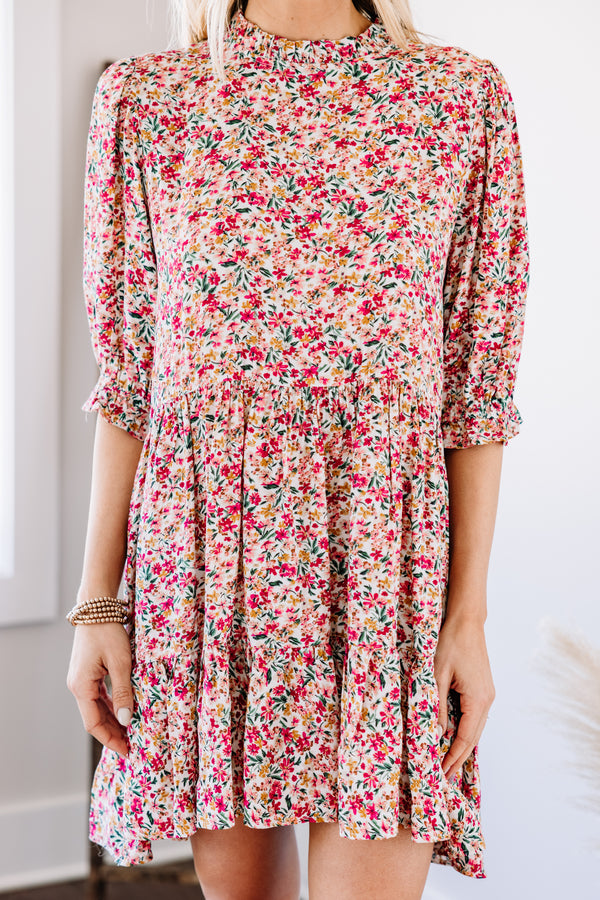 ditsy floral midi dress