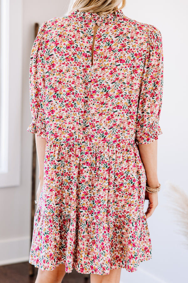 ditsy floral midi dress