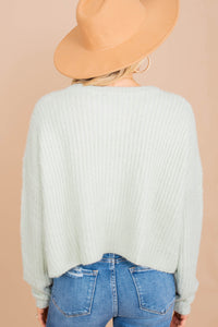 long sleeve crop sweater
