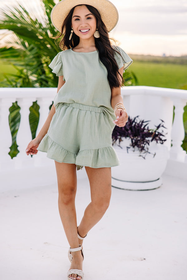 green two piece set