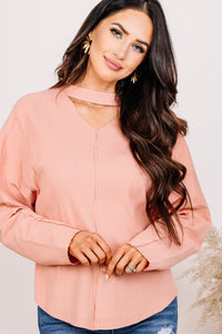 keyhole neckline top