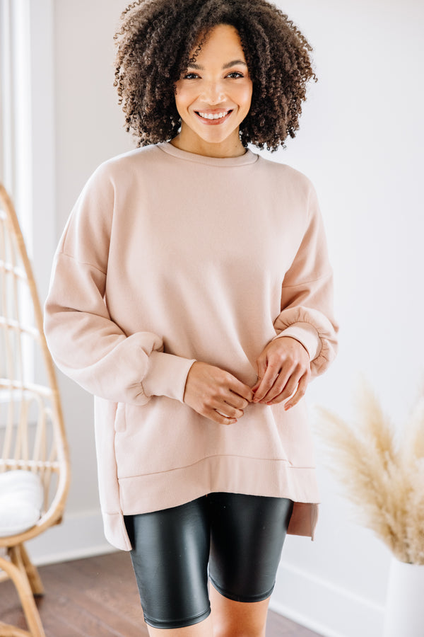 athleisure solid pullover
