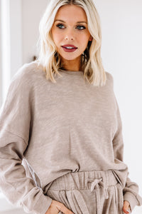 comfy brown pullover