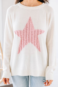 star knit sweater