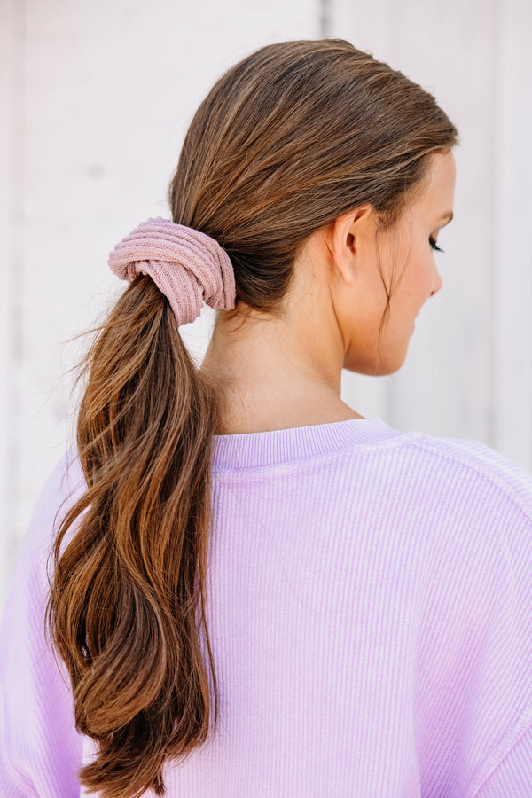 ribbed knit scrunchies