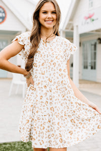 leopard babydoll dress