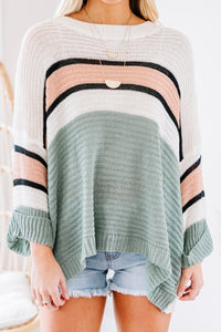 striped generous sweater