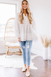 light white babydoll tunic