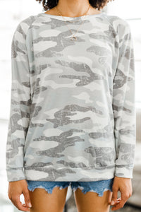 long sleeve camo top