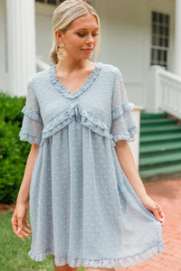 ruffled swiss dot dress