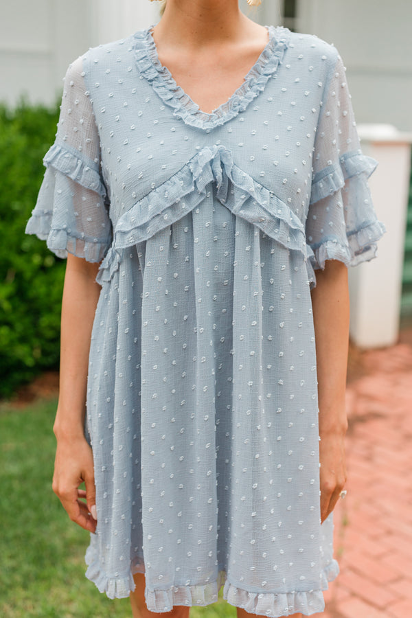 ruffled swiss dot dress