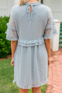 ruffled swiss dot dress