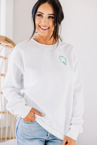 embroidered St. Paddy's day sweatshirt