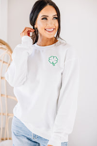 embroidered St. Paddy's day sweatshirt