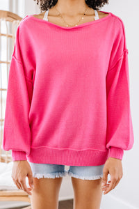 vibrant boat neck sweater