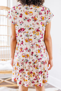 floral tiered dress