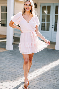 Start The Day Blush Pink Mini Dress