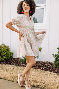 ditsy floral babydoll dress