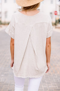 white linen top