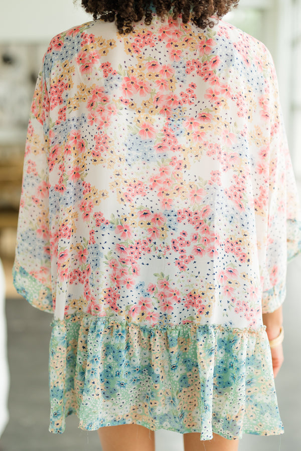 ditsy floral kimono 