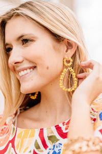 beaded teardrop earrings