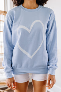 cute heart graphic sweatshirt