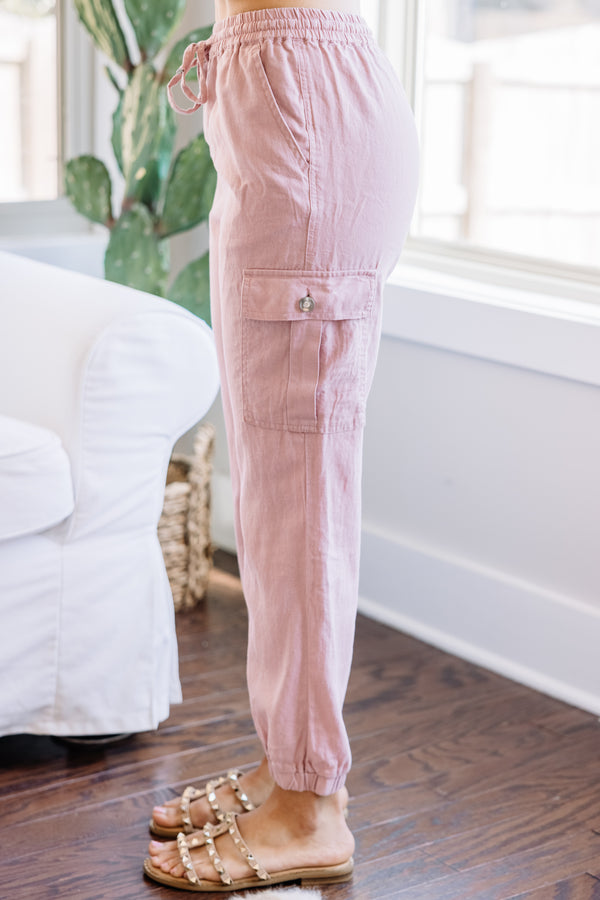 pink trendy joggers