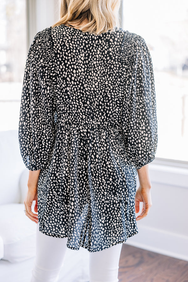 black spotted tunic