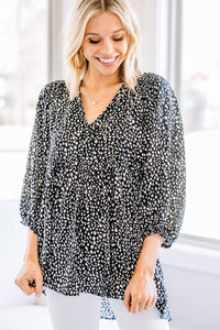 black spotted tunic
