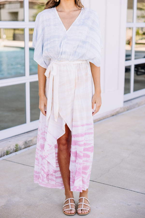 tie dye maxi dress