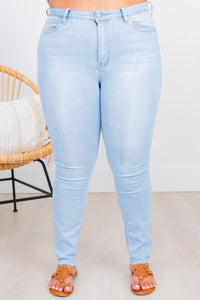 Make Your Choice Light Wash Skinny Jeans