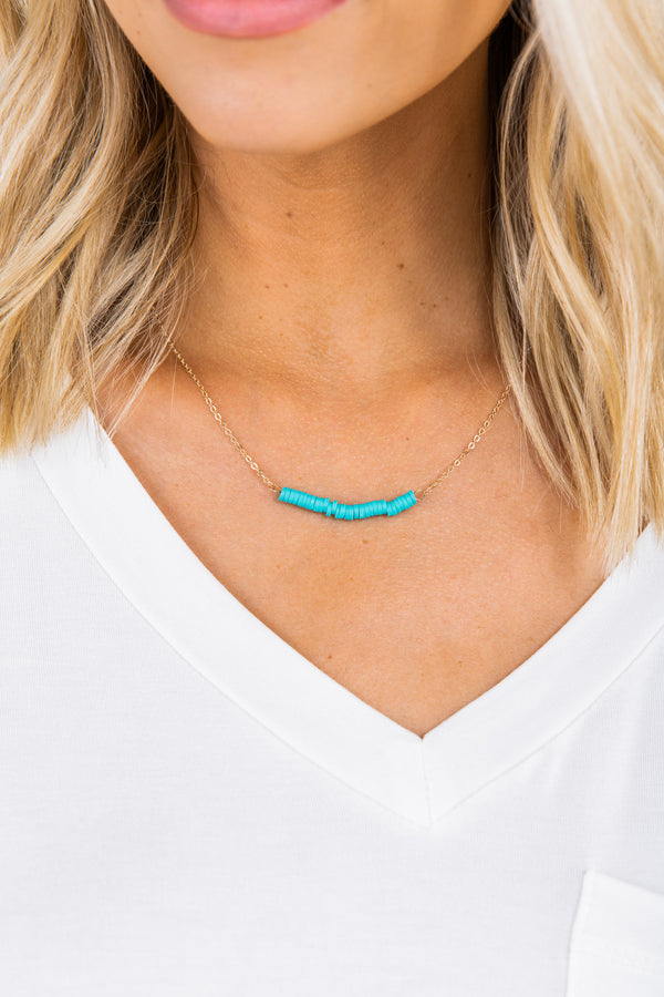 Lead You On Turquoise Blue Necklace