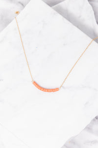 Lead You On Peach Pink Necklace