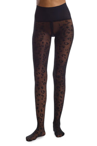 Commando Leopard Sheer Tights, S, Black : : Clothing, Shoes &  Accessories