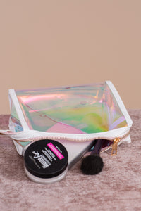 Boldly Go Iridescent Clear Mini Makeup Bag